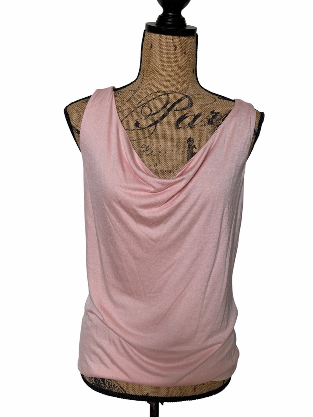 Ralph Lauren New Light Pink Draped Neckline Sleeveless Top Medium NWT - Picture 1 of 9
